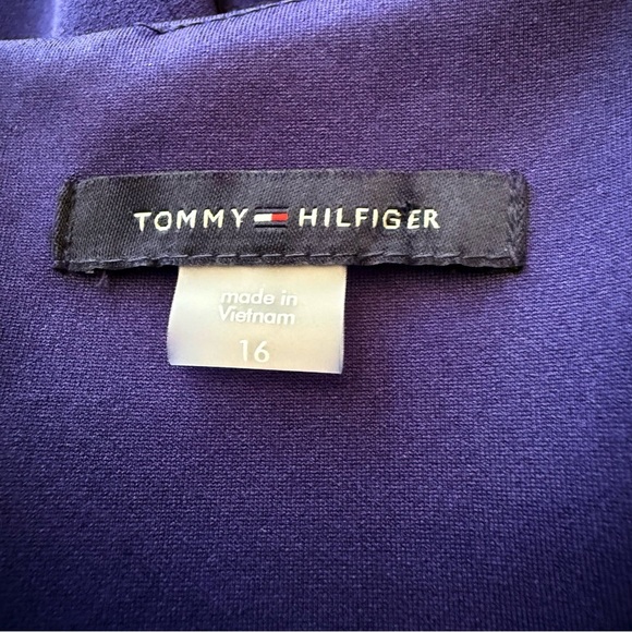 Tommy Hilfiger Ruffle-Sleeve Fit & Flare Dress – Size 16 - Picture 6 of 9